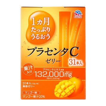 Японська питна плацента в формі желе зі смаком манго Earth Placenta C Jelly Mango 310g (на 31 день) EARTH-004 фото