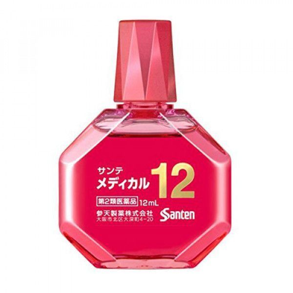Японські краплі для очей від втоми та почервоніння Santen Medical 12 12ml (Індекс свіжості: 3) SANTEN-003 фото