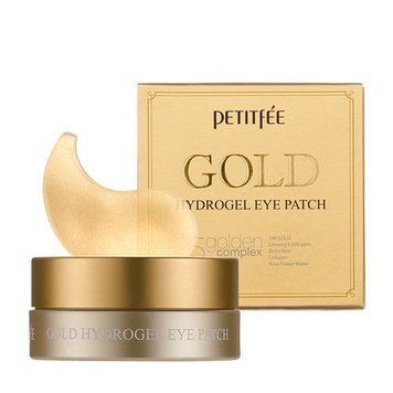Гідрогелеві патчі для очей з золотим комплексом +5 - PETITFEE Gold Hydrogel Eye Patch 60шт PETITFEE-15 фото