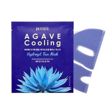 Гідрогелева охолоджуюча маска для обличчя з екстрактом агави PETITFEE Agave Cooling Hydrogel Face Mask 32g PETITFEE-32-1 фото