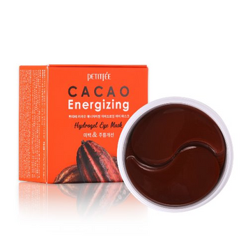 Гідрогелеві тонізуючі патчі під очі з екстрактом какао PETITFEE Cacao Energizing Hydrogel Eye Patch 60шт PETITFEE-43 фото